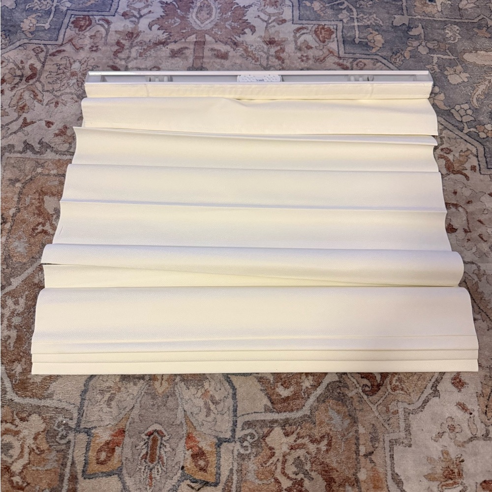 New LazBlinds Cordless Roman Shades, 23" W × 60" H, Ivory (2421)